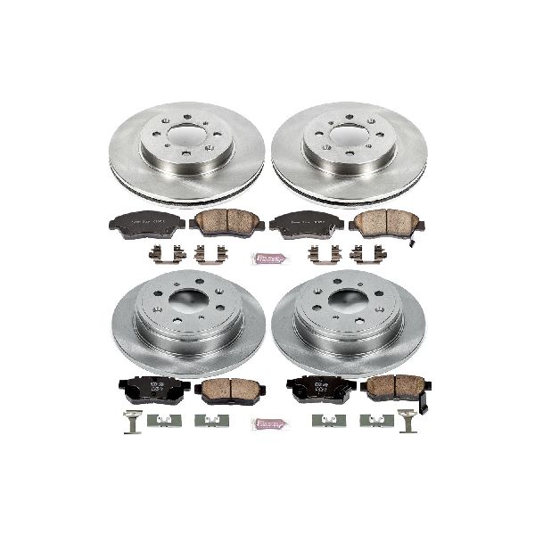 1994-1997 Honda Civic del Sol Disc Brake Kit - Front and Rear (Powerstop)