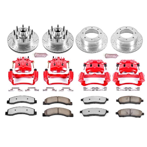 2003-2005 Ford Excursion Disc Brake Kit - Front and Rear (Powerstop)