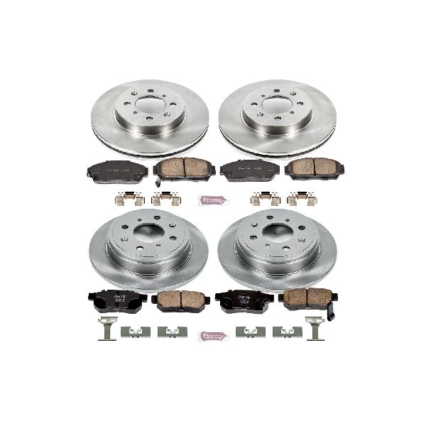 1993-1995 Honda Civic Disc Brake Kit - Front and Rear (Powerstop)