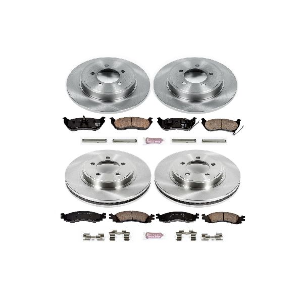 2007-2010 Mercury Mountaineer Disc Brake Kit - Front and Rear (Powerstop)