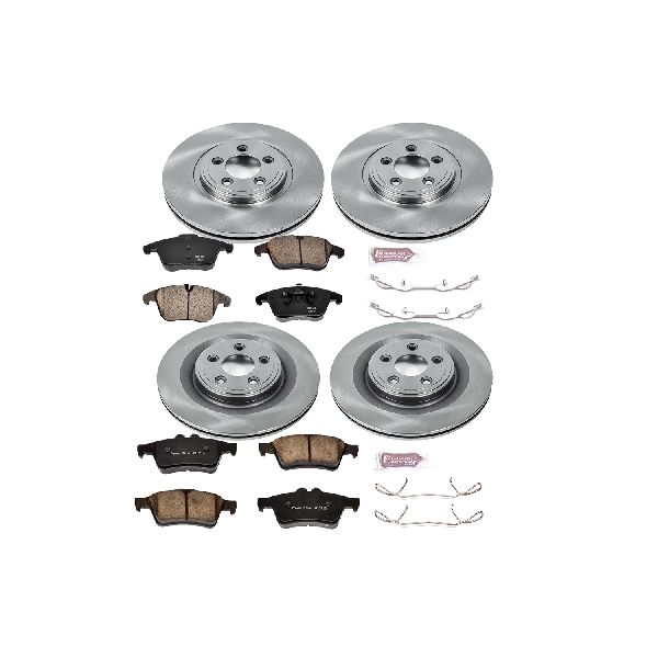 2009-2010 Jaguar XF Disc Brake Kit - Front and Rear (Powerstop)