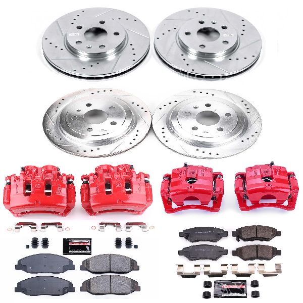 2008-2009 Cadillac CTS Disc Brake Kit - Front and Rear (Powerstop)