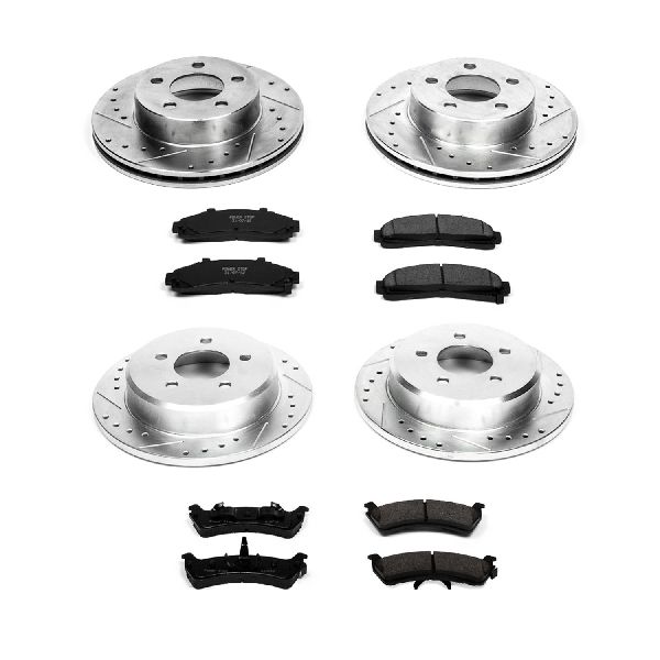 1997-2001 Mercury Mountaineer Disc Brake Kit - Front and Rear (Powerstop)