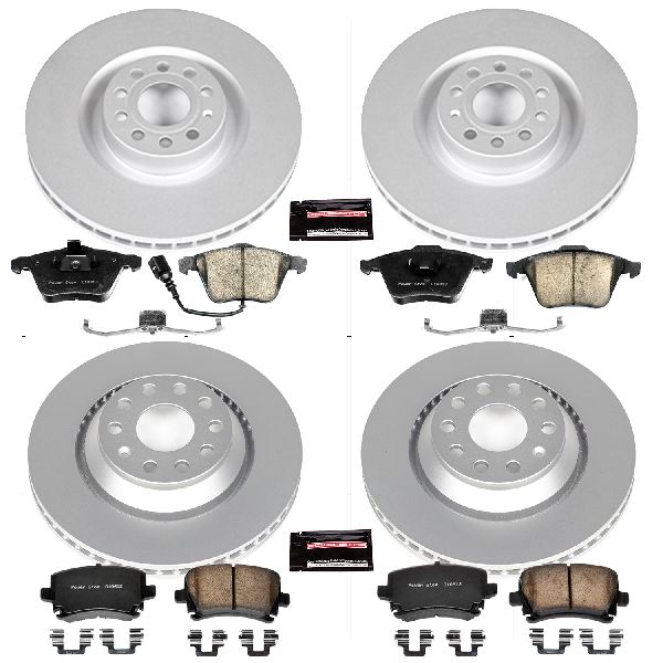 2009-2012 Volkswagen CC Disc Brake Kit - Front and Rear (Powerstop)