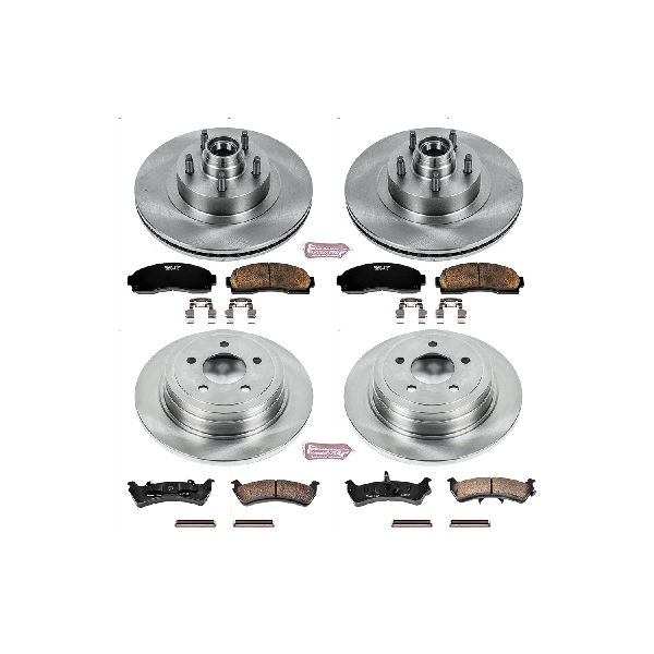 2003 Ford Explorer Sport Disc Brake Kit - Front and Rear (Powerstop)