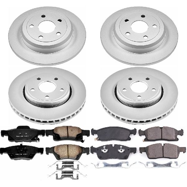 2017-2020 Jeep Grand Cherokee Disc Brake Kit - Front and Rear (Powerstop)