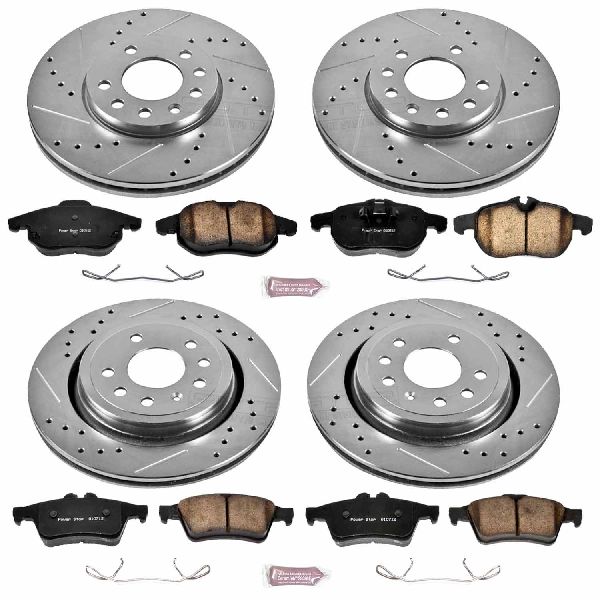 2003-2011 Saab 9-3 Disc Brake Kit - Front and Rear (Powerstop)