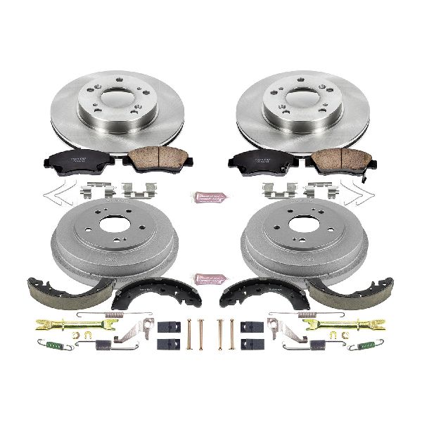2006-2008 Honda Civic Disc Brake Pad and Rotor / Drum Brake Shoe and Dru - Front and Rear (Powerstop)