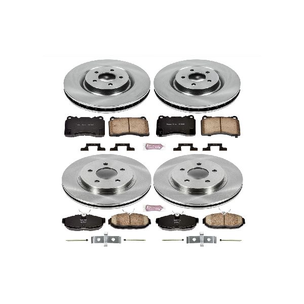 2007-2011 Ford Mustang Disc Brake Kit - Front and Rear (Powerstop)