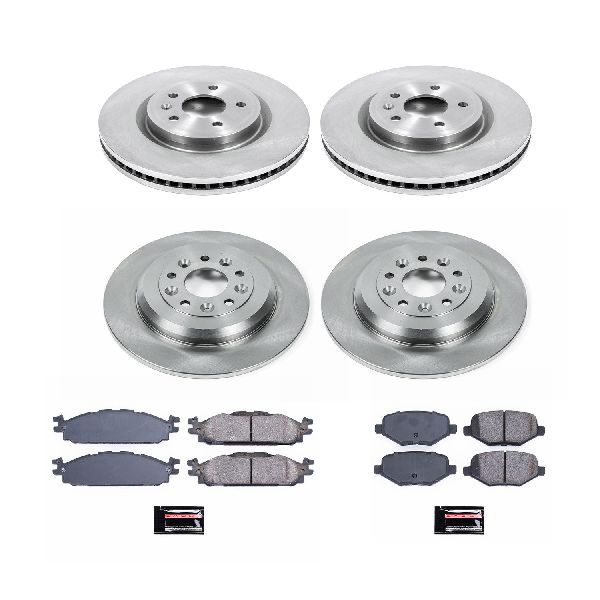 2011-2019 Lincoln MKT Disc Brake Kit - Front and Rear (Powerstop)