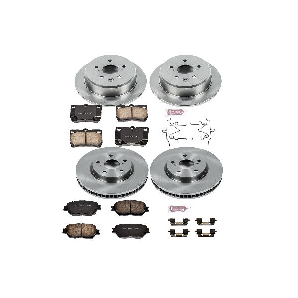 2009-2013 Lexus IS250 Disc Brake Kit - Front and Rear (Powerstop)