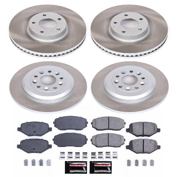 2013-2015 Lincoln MKX Disc Brake Kit - Front and Rear (Powerstop)