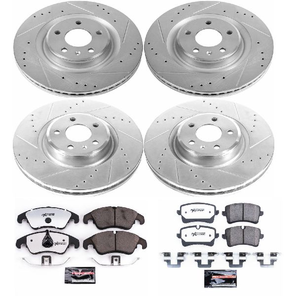 2014-2015 Audi A6 Disc Brake Kit - Front and Rear (Powerstop)