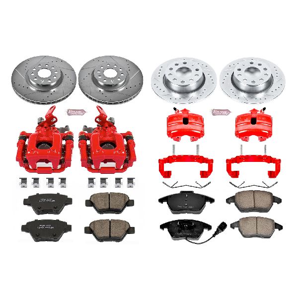 2009-2011 Volkswagen Eos Disc Brake Kit - Front and Rear (Powerstop)