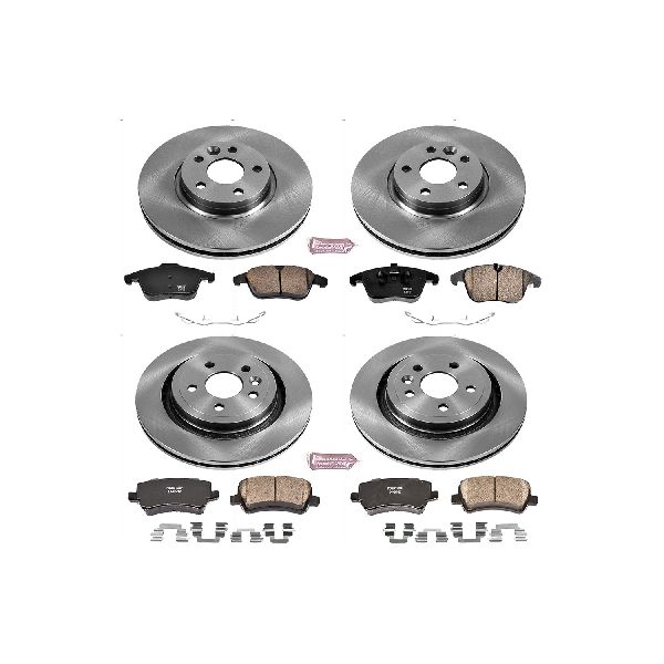 2009-2013 Volvo XC70 Disc Brake Kit - Front and Rear (Powerstop)