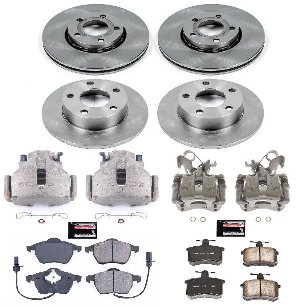 1999-2001 Audi A4 Quattro Disc Brake Kit - Front and Rear (Powerstop)