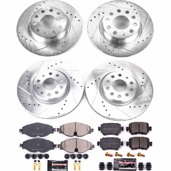 2015-2018 Volkswagen GTI Disc Brake Kit - Front and Rear (Powerstop)