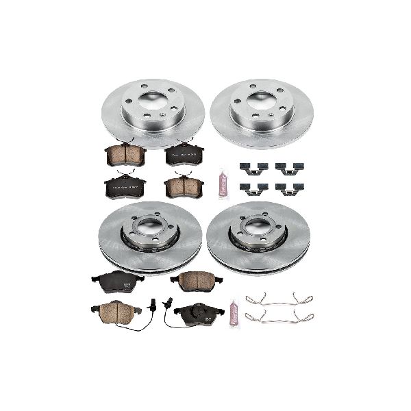 2002-2006 Audi A4 Disc Brake Kit - Front and Rear (Powerstop)