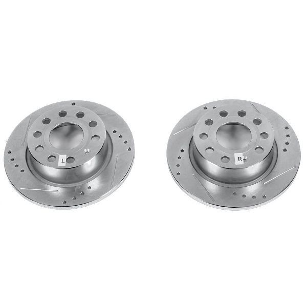 2010-2013 Audi A3 Disc Brake Rotor Set - Rear (Powerstop)