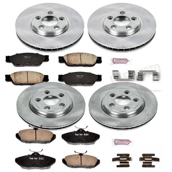 2000-2002 Jaguar S-Type Disc Brake Kit - Front and Rear (Powerstop)