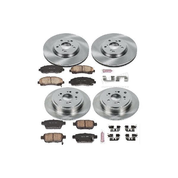 2006-2011 Honda Ridgeline Disc Brake Kit - Front and Rear (Powerstop)