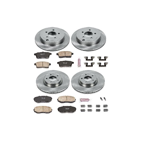 2007-2010 Lincoln MKX Disc Brake Kit - Front and Rear (Powerstop)