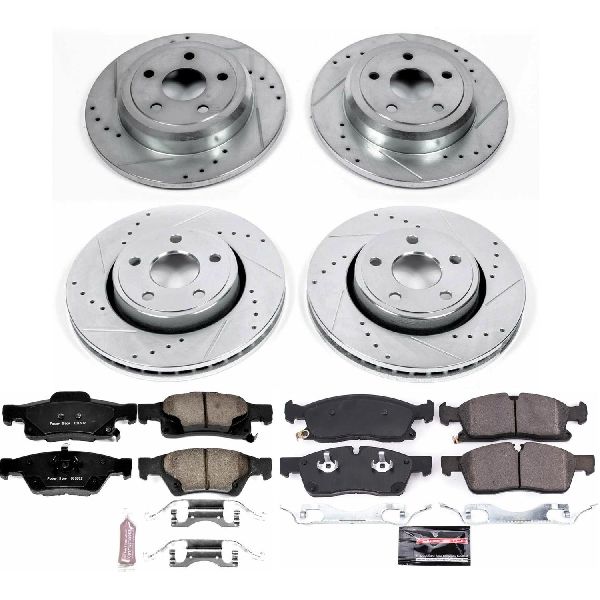 2017-2020 Jeep Grand Cherokee Disc Brake Kit - Front and Rear (Powerstop)
