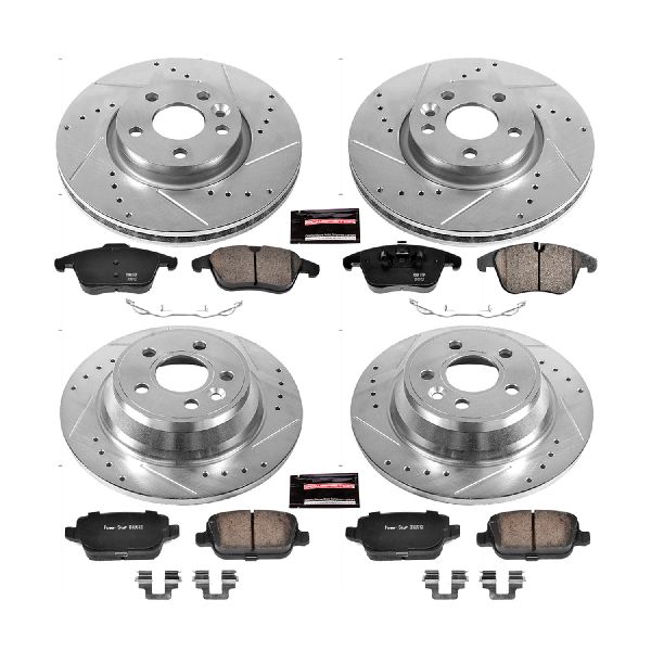 2007-2008 Volvo S80 Disc Brake Kit - Front and Rear (Powerstop)