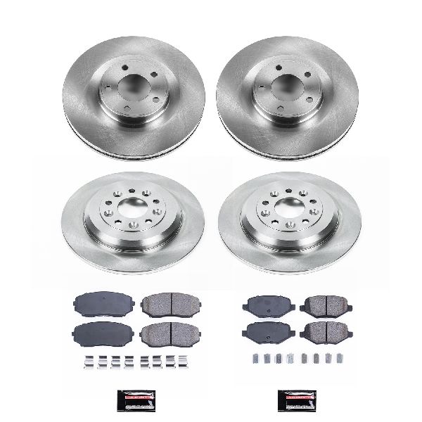 2013-2015 Lincoln MKX Disc Brake Kit - Front and Rear (Powerstop)