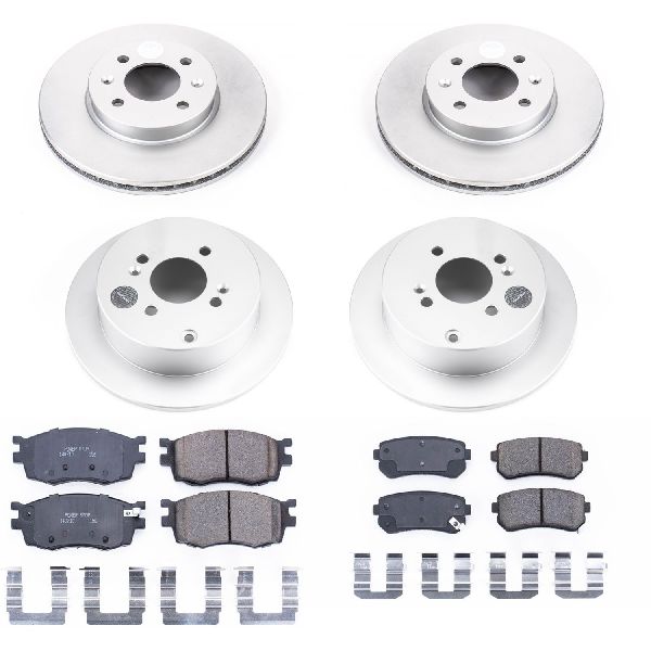 2006-2007 Hyundai Accent Disc Brake Kit - Front and Rear (Powerstop)