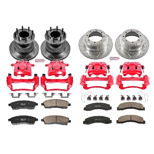 1999-2000 Ford F-350 Super Duty Disc Brake Kit - Front and Rear (Powerstop)