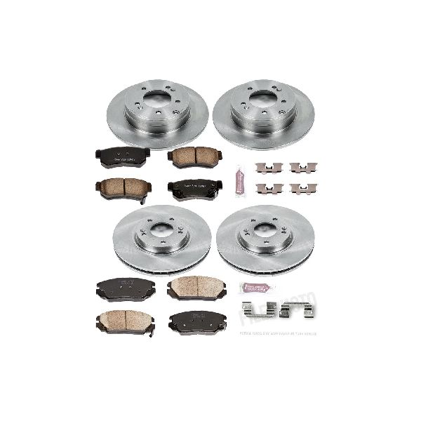 2006-2008 Hyundai Sonata Disc Brake Kit - Front and Rear (Powerstop)