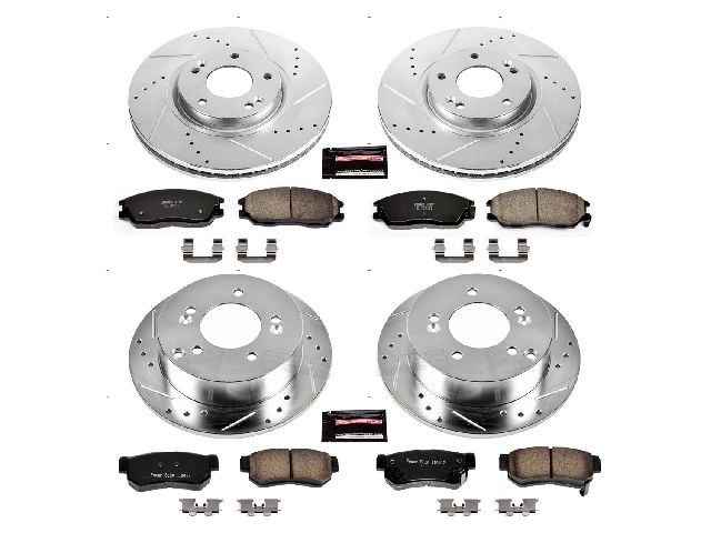 2003-2005 Hyundai XG350 Disc Brake Kit - Front and Rear (Powerstop)