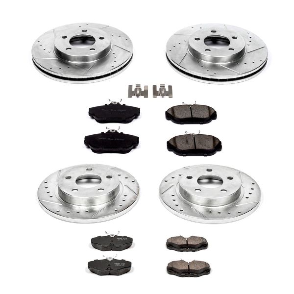 1993-1994 Lincoln Continental Disc Brake Kit - Front and Rear (Powerstop)