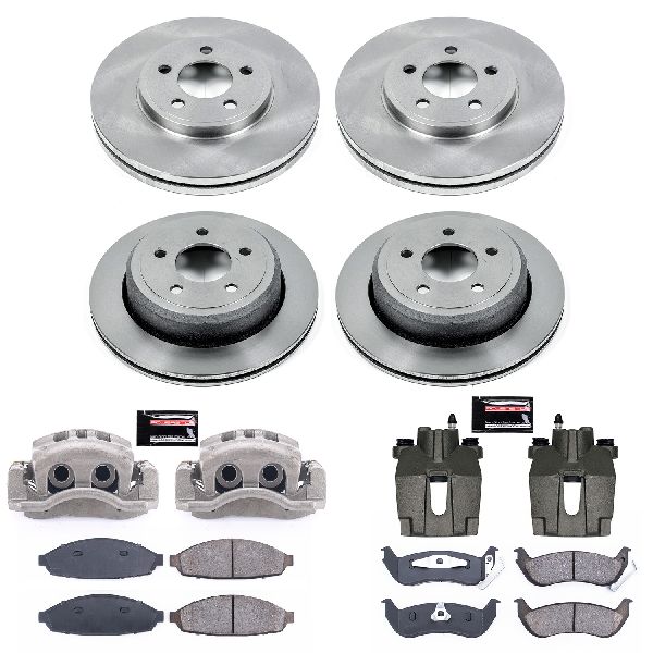 2003-2004 Mercury Marauder Disc Brake Kit - Front and Rear (Powerstop)