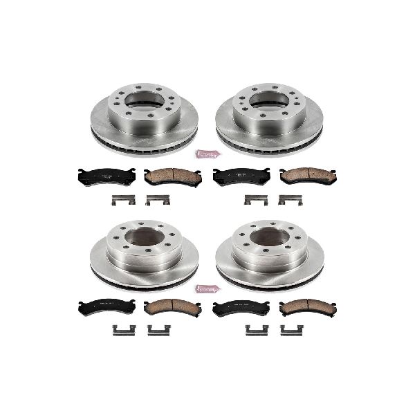 2004 GMC Sierra 2500 HD Disc Brake Kit - Front and Rear (Powerstop)