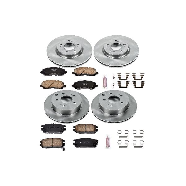 2007-2009 Mitsubishi Galant Disc Brake Kit - Front and Rear (Powerstop)