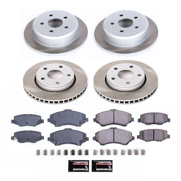 2007-2017 Jeep Wrangler Disc Brake Kit - Front and Rear (Powerstop)