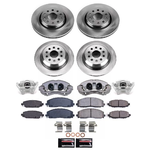 2018-2022 Jeep Wrangler Disc Brake Kit - Front and Rear (Powerstop)