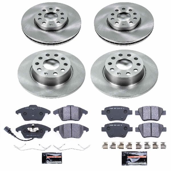2010-2014 Volkswagen Jetta Disc Brake Kit - Front and Rear (Powerstop)