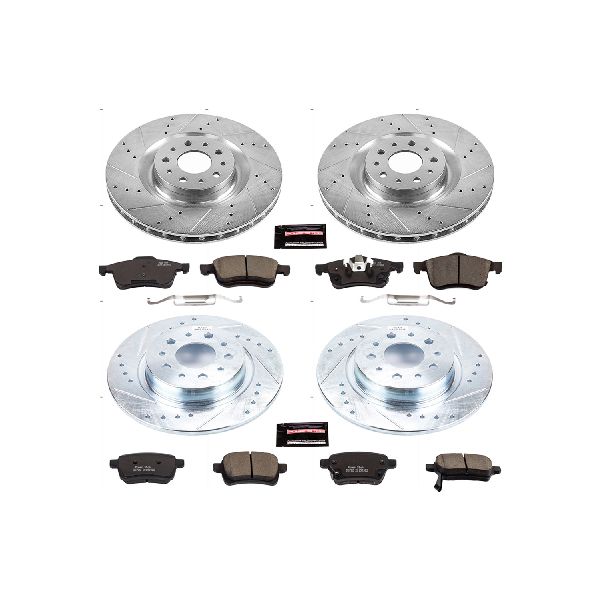 2014-2020 Fiat 500L Disc Brake Kit - Front and Rear (Powerstop)