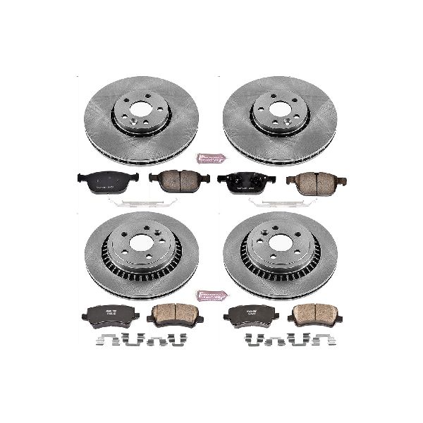 2010-2015 Volvo XC60 Disc Brake Kit - Front and Rear (Powerstop)