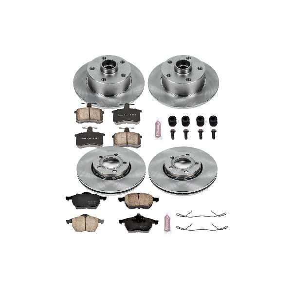 1996-1997 Audi A4 Disc Brake Kit - Front and Rear (Powerstop)
