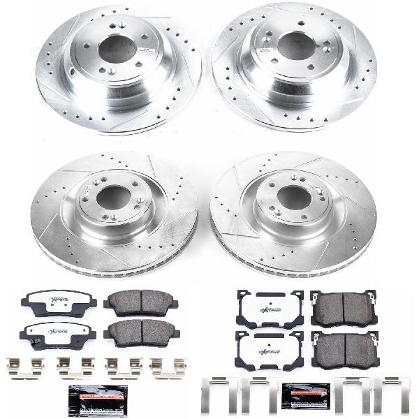 2015-2016 Hyundai Genesis Disc Brake Kit - Front and Rear (Powerstop)