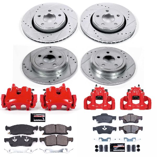 2017-2019 Jeep Grand Cherokee Disc Brake Kit - Front and Rear (Powerstop)