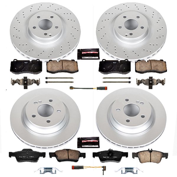 2012-2013 Mercedes-Benz S350 Disc Brake Kit - Front and Rear (Powerstop)