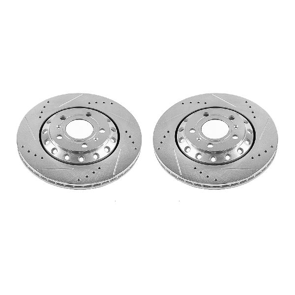 2003-2010 Audi A8 Quattro Disc Brake Rotor Set - Rear (Powerstop)