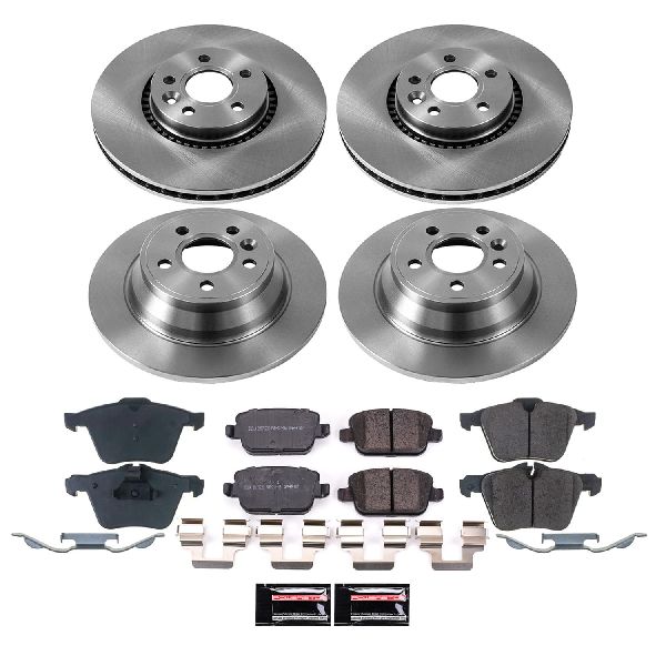 2020-2024 Nissan Versa Disc Brake Pad and Rotor / Drum Brake Shoe and Dru - Front and Rear (Powerstop)