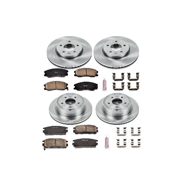 2007-2009 Chevrolet Equinox Disc Brake Kit - Front and Rear (Powerstop)
