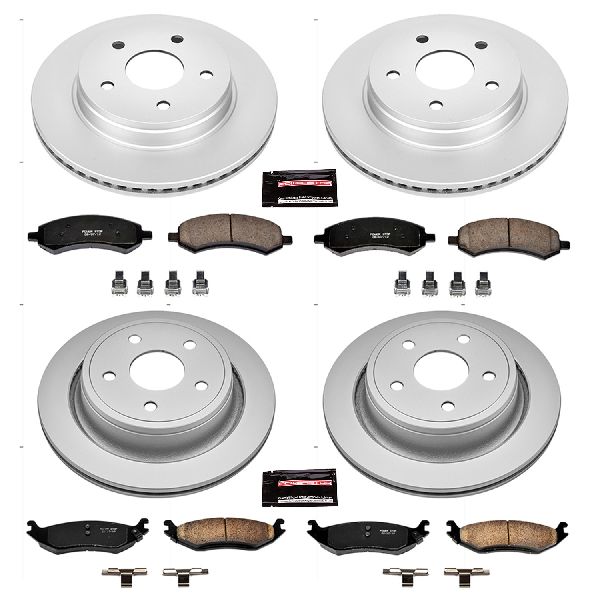 2007-2009 Dodge Durango Disc Brake Kit - Front and Rear (Powerstop)